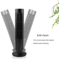 USB Rechargeable Tower Fan, Cooling Portable Fan Black. 