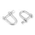 304 Screw Pin D Style Chain Dee Shackle 4mm for Rigg M4 Pack Of 2. 