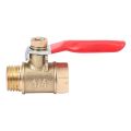 16PCS 1/4 Inch Heavy Duty Brass Ball Valve Shut Off Switch Male and Female NPT Thread Pipe Fitting. 