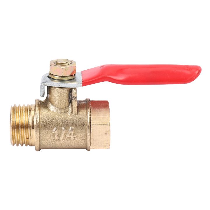 16PCS%201/4%20Inch%20Heavy%20Duty%20Brass%20Ball%20Valve%20Shut%20Off%20Switch%20Male%20and%20Female%20NPT%20Thread%20Pipe%20Fitting%20-%20Image%203
