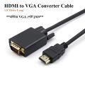 1.8M HDMI to VGA Cable Converter – High-Quality Video Adapter for PC, Laptop, Projector.