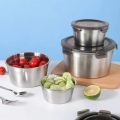 【hot】 400Ml/600Ml/1100Ml/2100Ml Useful Sealed Lunch Container Salad Bowl Sealed Lid Sealed Lunch Box Double Layer For Home. 