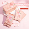 30Pcs/box Disposable Makeup Remover Wipes for Deep and Gentle Facial Cleansing New Peach Soft Wet Tissue for Sensitive Skin.
