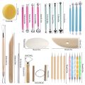 KRABALL Dotting Tools Ball Styluses with Box Dotting Tools Set Rock Painting Pottery Clay Modeling Embossing Nail Art. 