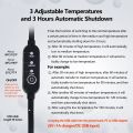 Neck Stretcher for Neck Pain Relief, Heated Cervical Traction Device with Graphene Heating Pad, Neck Shoulder Massage Pillow. 