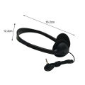 3.5mm Wired Computer Headphone No Microphone Gaming Headset Noise Canceling Sports MP3 Earphone Wired Stereo Headset Universal. 
