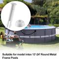 FORIDE 24 Pcs Plastic Pool Joint Pins & 24 Pcs Rubber Seals for Intex Above Ground Round Frame Pool Parts 28270-28273(2.36In). 