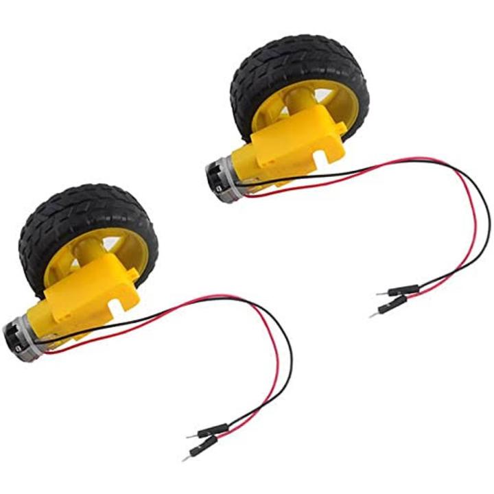Dual Shaft motor and Wheels Smart Car Robot Gear Motor for arduino ...