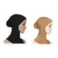 2 Piece Islamic Muslim Cotton Headscarf Inner Ninja Hijab Scarf Combo Pack, Comfortable Hijab Cap for Women. 