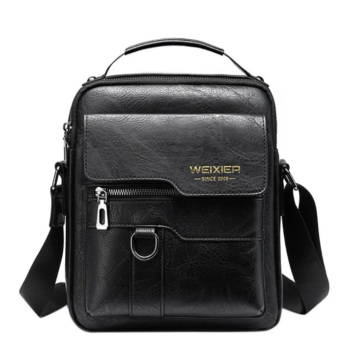 Vintage%20PU%20Crossbody%20Bags%20Mens%20Leather%20Mobile%20Phone%20Pouch%20Multi-pocket%20Men%20Shoulder%20Bag%20Solid%20Waterproof%20for%20Travel%20Business%20-%20Image%207