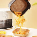 (New)50/100Pc quare Air Fryer Paper Liner Oil-proof Airfryer Dipoable Tray Air Fryer Without Oil Baking Paper For Manga Grill Pizza Plate.