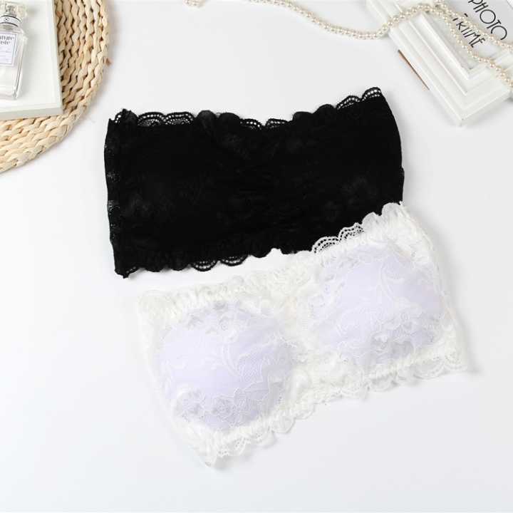 Lace%20Bralettes%20for%20Women%20Padded%20Bandeau%20Bra%20Strapless%20Tube%20Top%20Wireless%20Chest%20Wrap%20Basic%20Layering%20-%20Bra%20%20S%20-%20Image%206