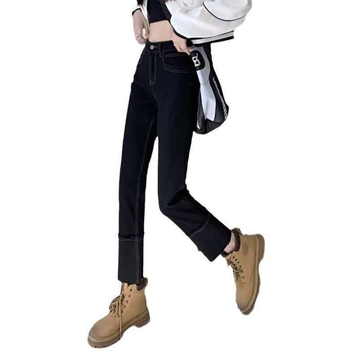 Smoke%20pipe%20jeans%20for%20women%20in%20Spring%20and%20Autumn%202024%20new%20style%20this%20year's%20popular%20trend%20is%20baggy%20pants%20small%209%20inch%20straight%20leg%20pants%20-%20Image%205