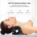 Neck Stretcher for Neck Pain Relief, Heated Cervical Traction Device with Graphene Heating Pad, Neck Shoulder Massage Pillow. 