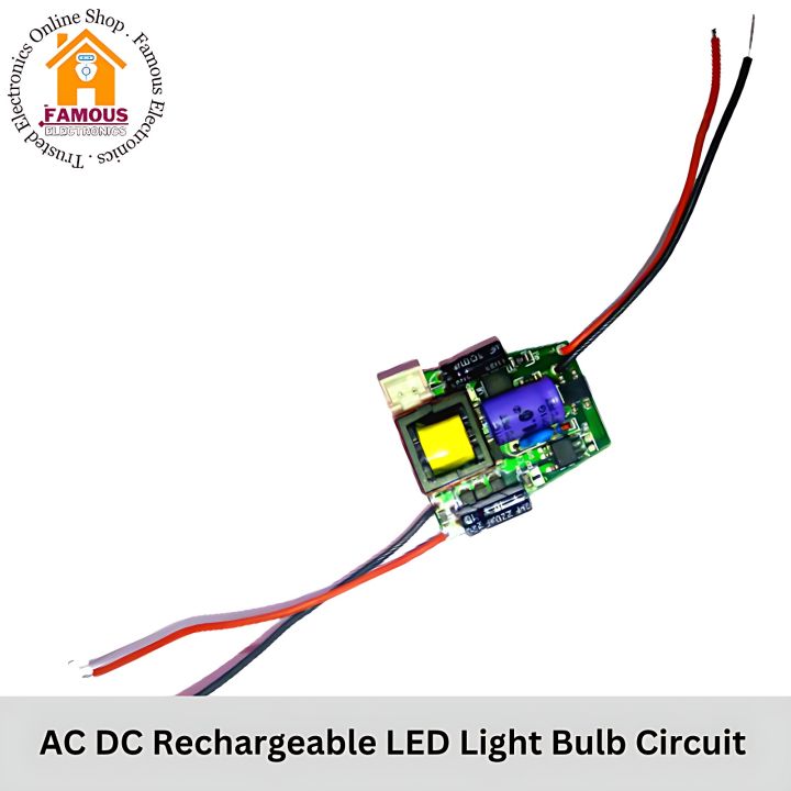 1PCS%202Wire%20AC%20DC%20Rechargeable%20LED%20Light%20Bulb%20Circuit%20Board%20Driver%20AC%20220v%20To%205V%20Output%207W%20Rechargeable%203.7v%204.2v%2018650%20Lithium%20Battery%20Charging%20-%20Image%203