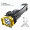 Portable Rechargeable Torch LED Flashlight With Power bank. 