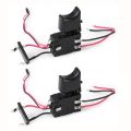 2Pcs Electric Drill Control Switch Cordless Drill Trigger Switch Speed Control Button DC 7.2 V-24 V 16A for Power Tools. 