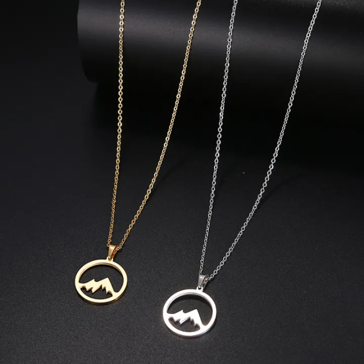 Dainty%20Non%20Tarnish%2018K%20Gold%20Silver%20Plated%20Stainless%20Steel%20Women%20Circle%20Peak%20Mountain%20Range%20Pendant%20Necklace%20Jewelry%20-%20Image%208