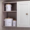 3Pcs Potato Onion Garlic Pot Vegetable Storage Tin Breathable Metal Box. 