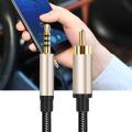 gu Digital Coaxial Audio Video Cable Hdtv Stereo Spdif Rca To 3.5mm Male Jack Plug Line For Tv Amplifier. 