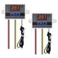 2Pcs XH-W3001 Pid Temperature Controller with Sensor AC110V-220V Thermostat Temperature Switch Heating Cooling.