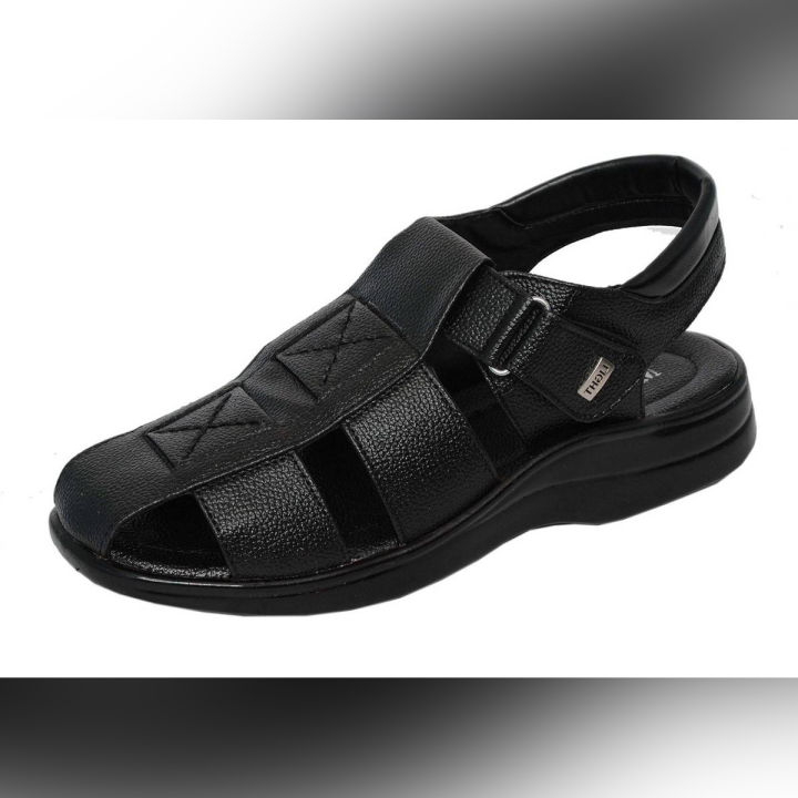 New Stylish Fashionable A T Leather Sandal for Men