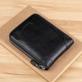 PU Men's Wallet Soft-touch Personalized Casual Leather Wallet Zipper Wallet for Use Gift for Men Business Essential Travel Accessory Fashion Accessory.