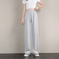 Women's pants female streetwear joggers oversize high waisted Korean style Fashion wide leg sweatpants baggy. 