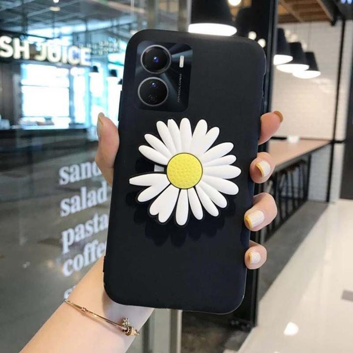 For VIVO Y16 Case + Flowers Protector Casing for VIVOY16 Housing HP