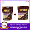 Hersheys Exotic Dark Chocolate Californian Almond Sprinkled with Blackberry Flavor 30g 2 Packets. 