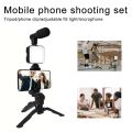 AY-49 Video Making Kit with Remote Control. Microphone, LED Light, Mini Tripod + Selfie Stand AY 49 Vlogging Kit for Content Creators and Vloggers. 