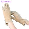 Women Gloves Elastic Summer Women Touch Screen Sunblock Gloves.