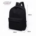 Women Men Male Canvas black Backpack College Student School Backpack Bags for Teenagers Mochila Casual Rucksack Travel Daypack.