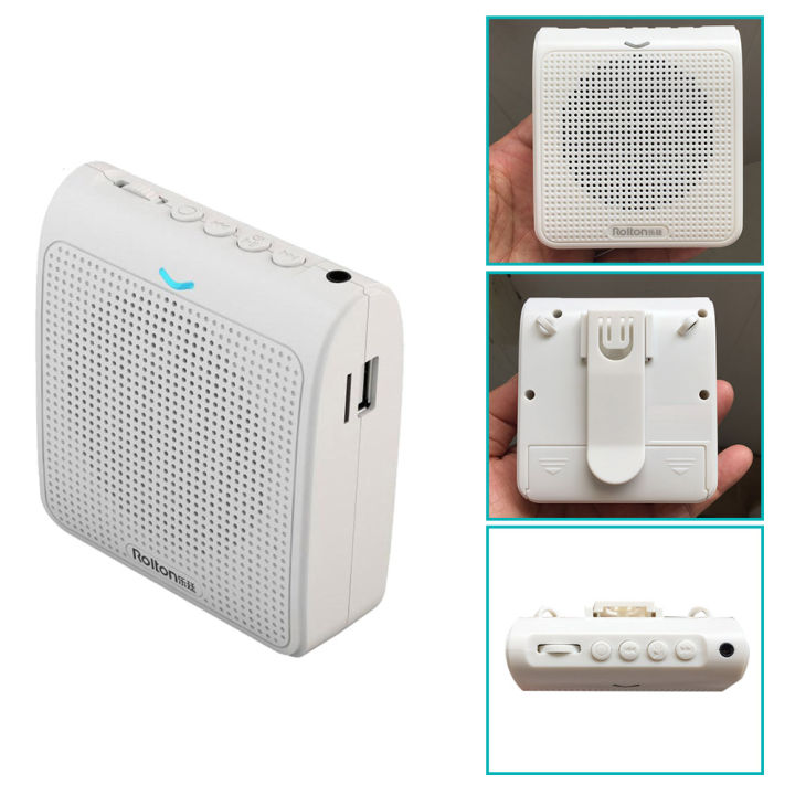 Portable%20Microphone%20Loud%20Speaker%20Mini%20Voice%20Amplifier%20with%20USB%20TF%20Card%20FM%20Radio%20for%20Teacher%20Tour%20Guide(White)%20-%20Image%205
