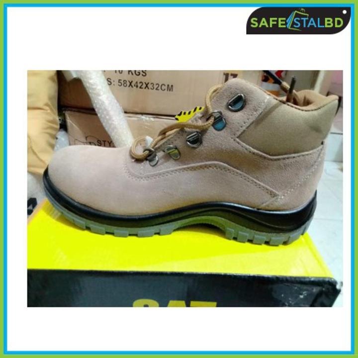 GAT Safety Shoe High Neck Best quality for Bikers, Construction & Industrial Work, Steel inside Sole & Steel Alloy cap in Toe for Heavy Safety & Slip Resistant Sole