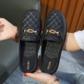 Heelless Lazybones' Shoes Women's Summer Wear Fashionable All-Matching Internet CelebrityinsCasual Non-Slip Closed Toe Half Slippers Women's Sandals.