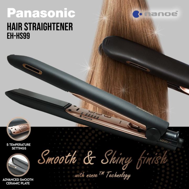 Panasonic Eh-Hs99 Nanoe Hair Straightener For Improved Shine