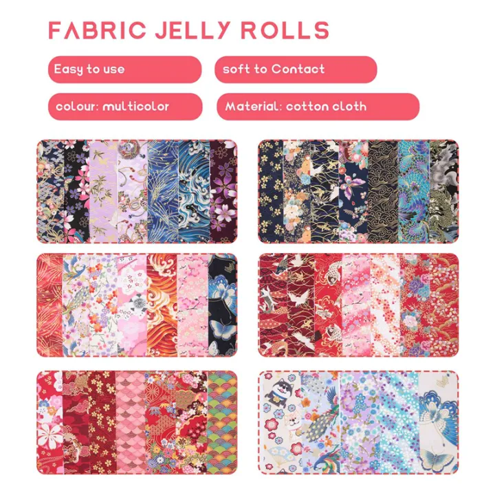 40%20PCS%20Jelly%20Roll%20Cotton%20Fabric%20Quilting%20Strips%20DIY%20Sewing%20Craft%20Fabric%20Bundle%20Patchwork%20Supplies%206.5X50cm%20-%20Image%208