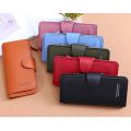 Fashion Women PU Leather Long Wallets Muti-functional Fold Button Purse Card Holder Coin Clutch Bag. 