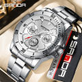SANDA Simple Multi pointer Workplace Business Personalized Quartz Watch Successful Men's Watch SD3266-2.