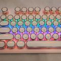 Korean Keycaps Hangul Low Profile 104 Key Universal Round Key Cap PBT for Cherry MX Mechanical Keyboard Backlit High-Quality. 