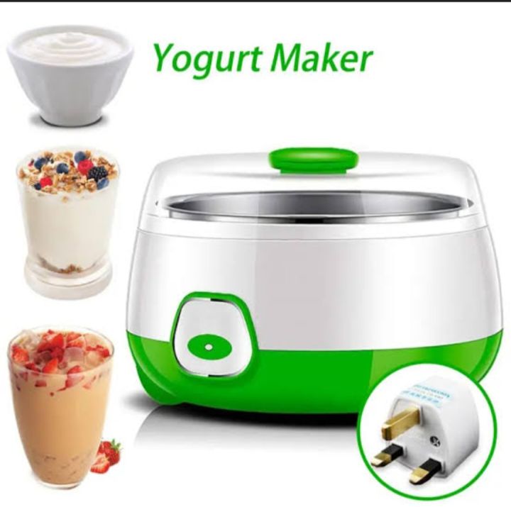 Yogurt Maker Machine, Stainless Steel Inner Container Electric Yogurt Maker Portable 15 Watts Electric 900ml Automatic Curd & Yogurt Maker, Dahi Maker (Multicolor)