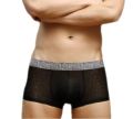 Ice Silk Hombre Bamboo Mesh Breathable Mid-waist Cotton Men's Underwear. 