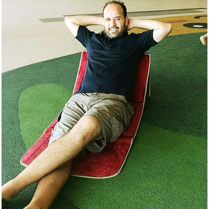 Relax & Read Folding Mat seat with Back Rest floor chair lounger floor foldable mat carpet yoga beach travel