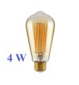 ST64 E27 Edison LED Bulb Vintage Rustic Style 4W Filament Bulb Decor Lamp 1Pcs.