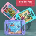 Double Balance Ball Maze Puzzle Handheld Board Game for Kids - Children 3D Educational Brain Toy. 
