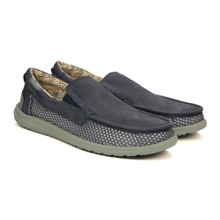 Maverick Navy Leather Shoe  for Men