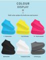 Non-Slip Silicone Rain Boot Shoe Cover Waterproof Reusable Foldable Overshoes With Excellent Elastic.