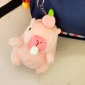 Simulation Capybara Plush Pink Capybara Plush Pendant Persimmon Fluffy Capybara Plush Keyring Bubble Cartoon Capybara Plushie Doll Christmas Gift. 