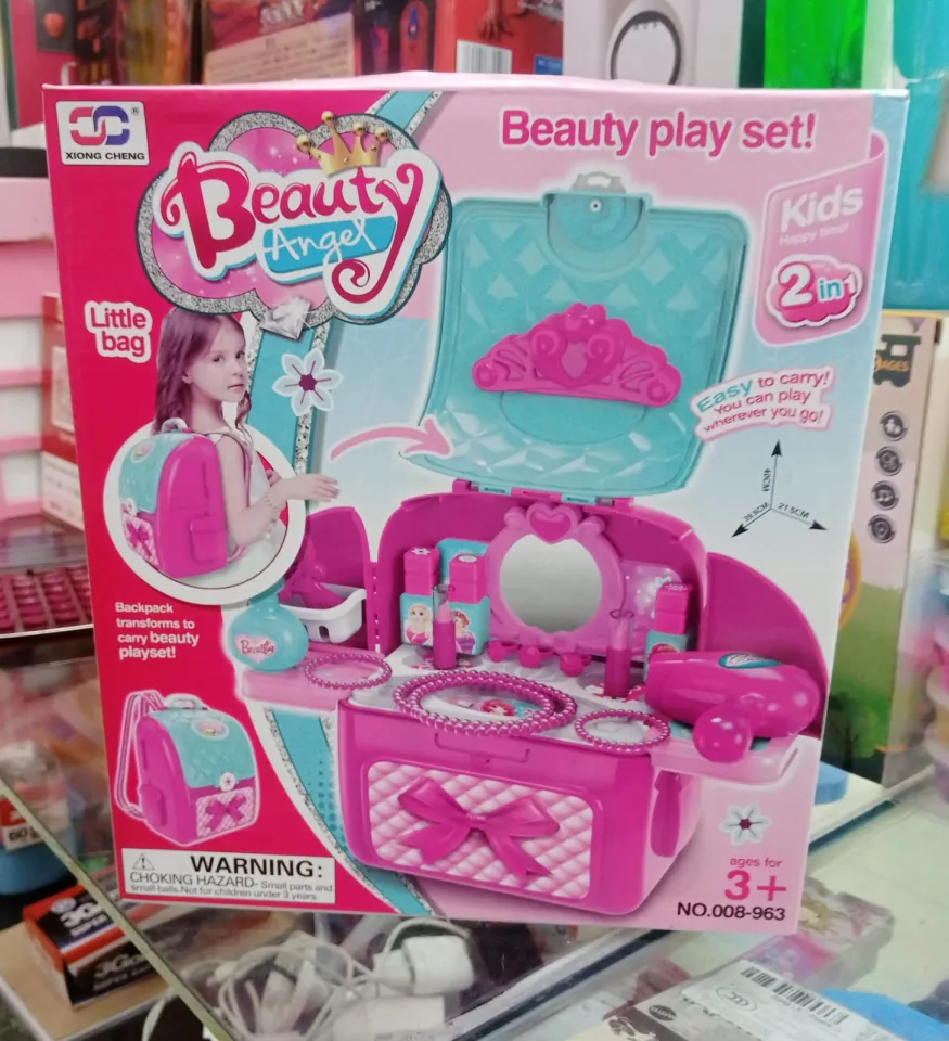 Kids BEAUTY BOUTIQUE PRETEND TOYS FOR GIRLS MAKE -UP MIRROR CLIP